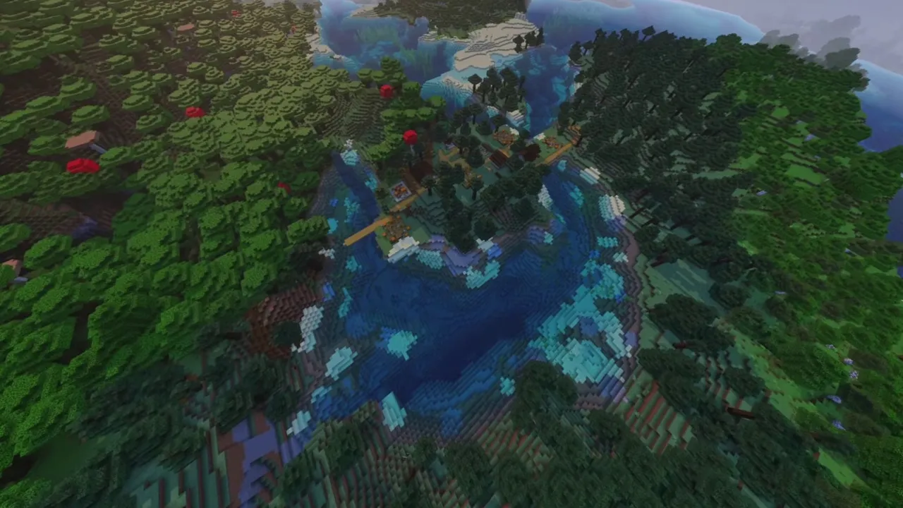 Highland Taiga Village: Spruce village on an open plateau