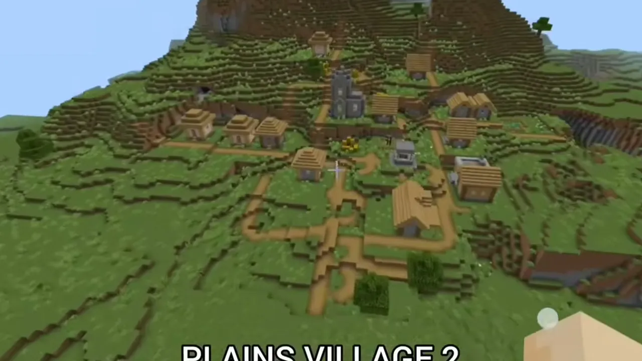 Savanna Plateau Village Chambers: savanna village buildings beside rocky plateau terrain