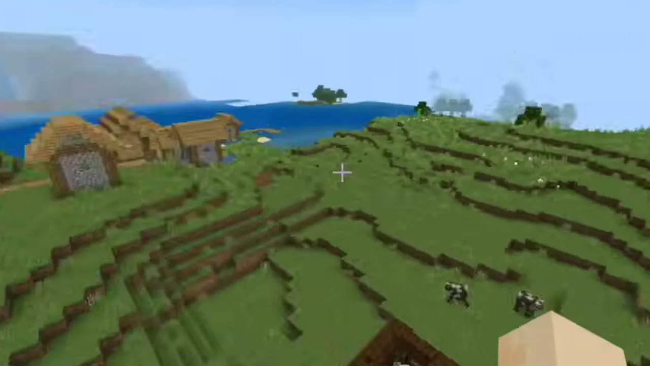 Meadow Hill Village Vaults: village buildings surrounded by green meadow grass