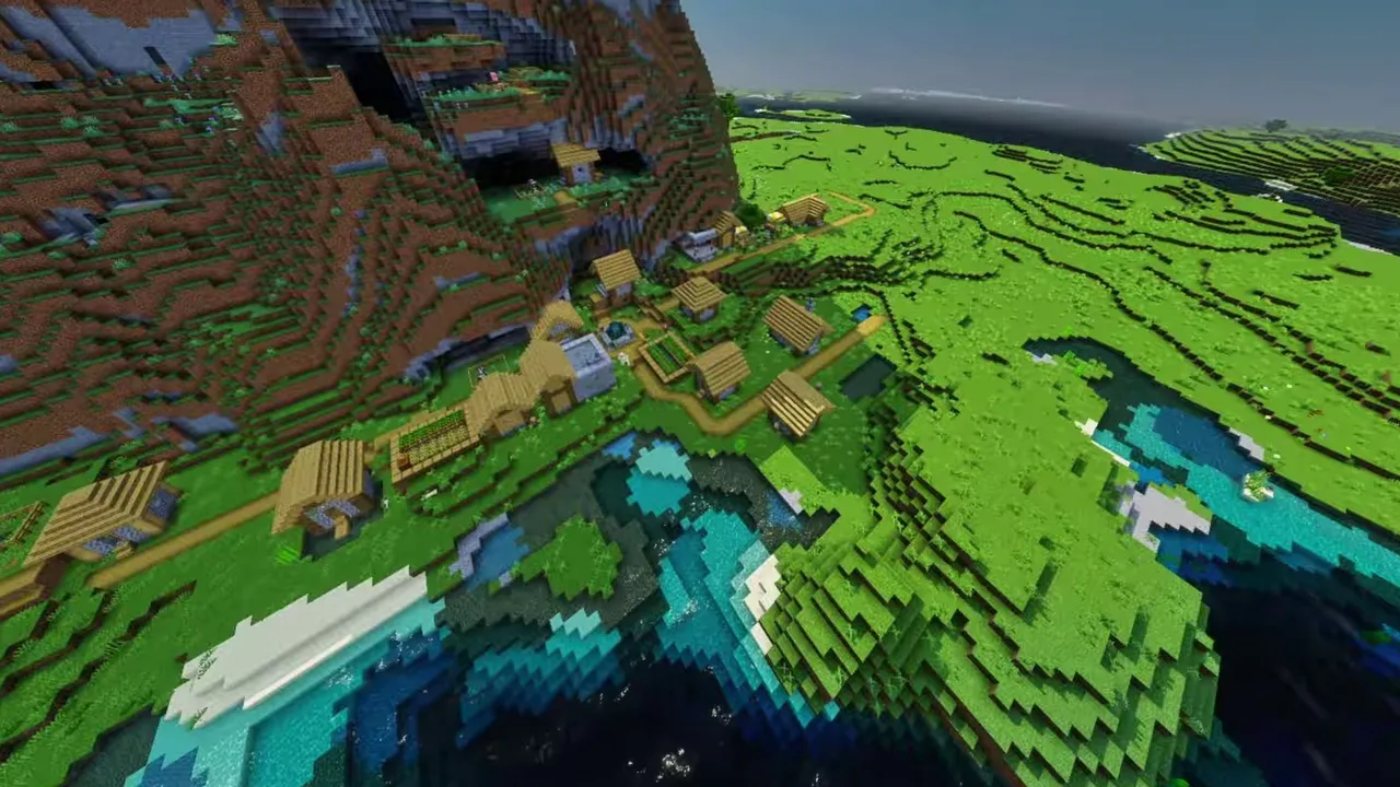 Splitland Valley Villages: cliffside houses and paths connecting upper and lower settlements