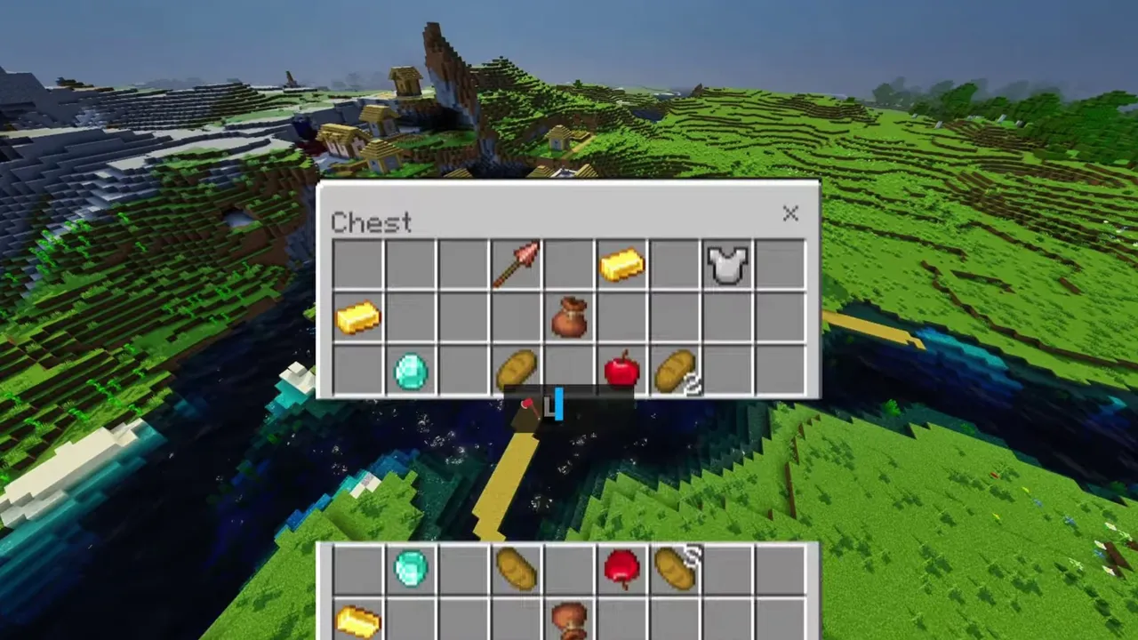 Cliffside Plains Village: valley farmland and paths beneath the hillside houses