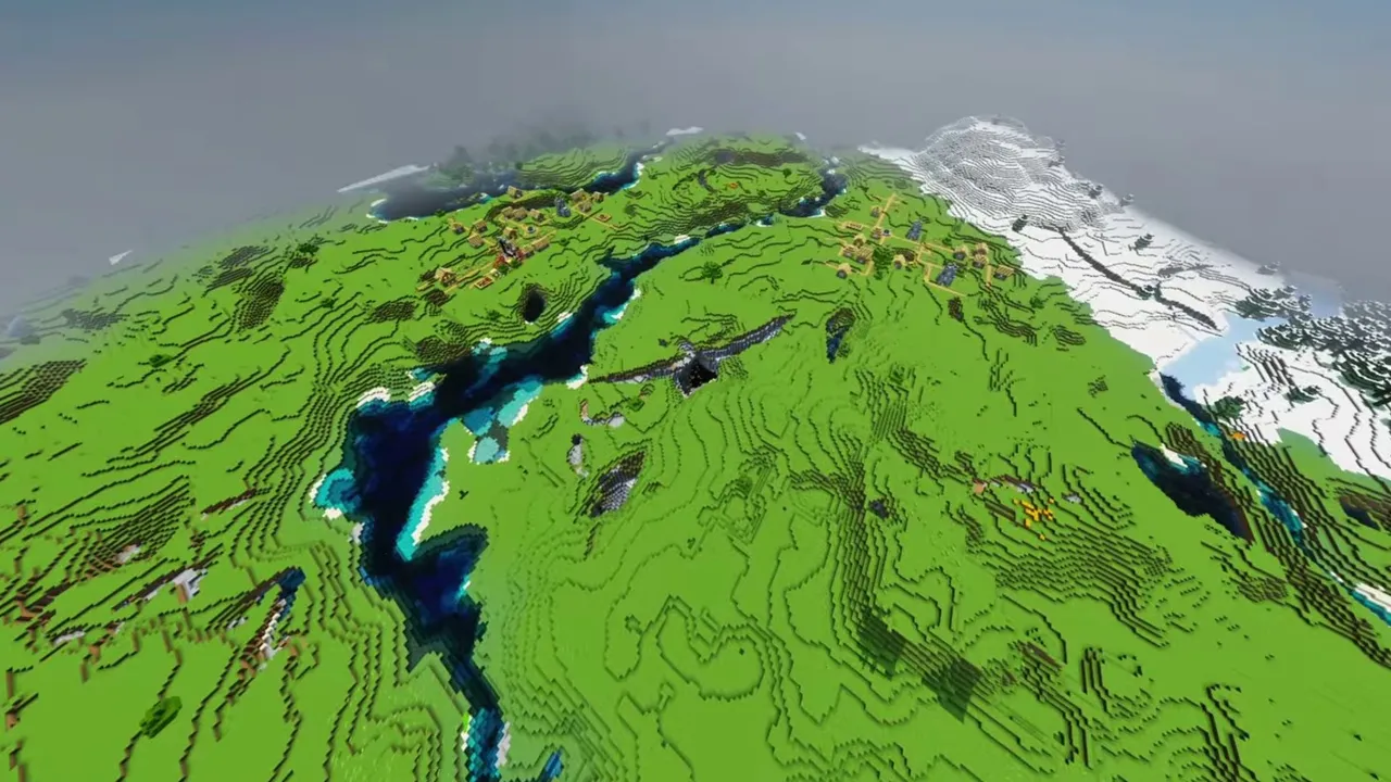 River Border Kingdom: wide river flowing between village houses connected by bridges