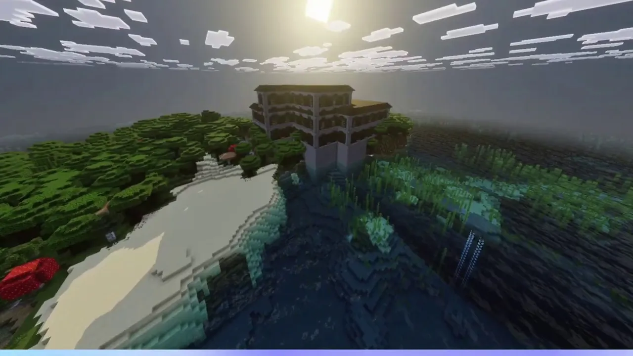 Ravine Edge Mansion: Exposed rock ravine beside mansion foundation