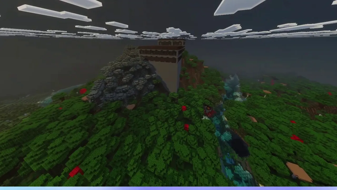 Mountain Slope Mansion: Mansion built into a steep mountain slope