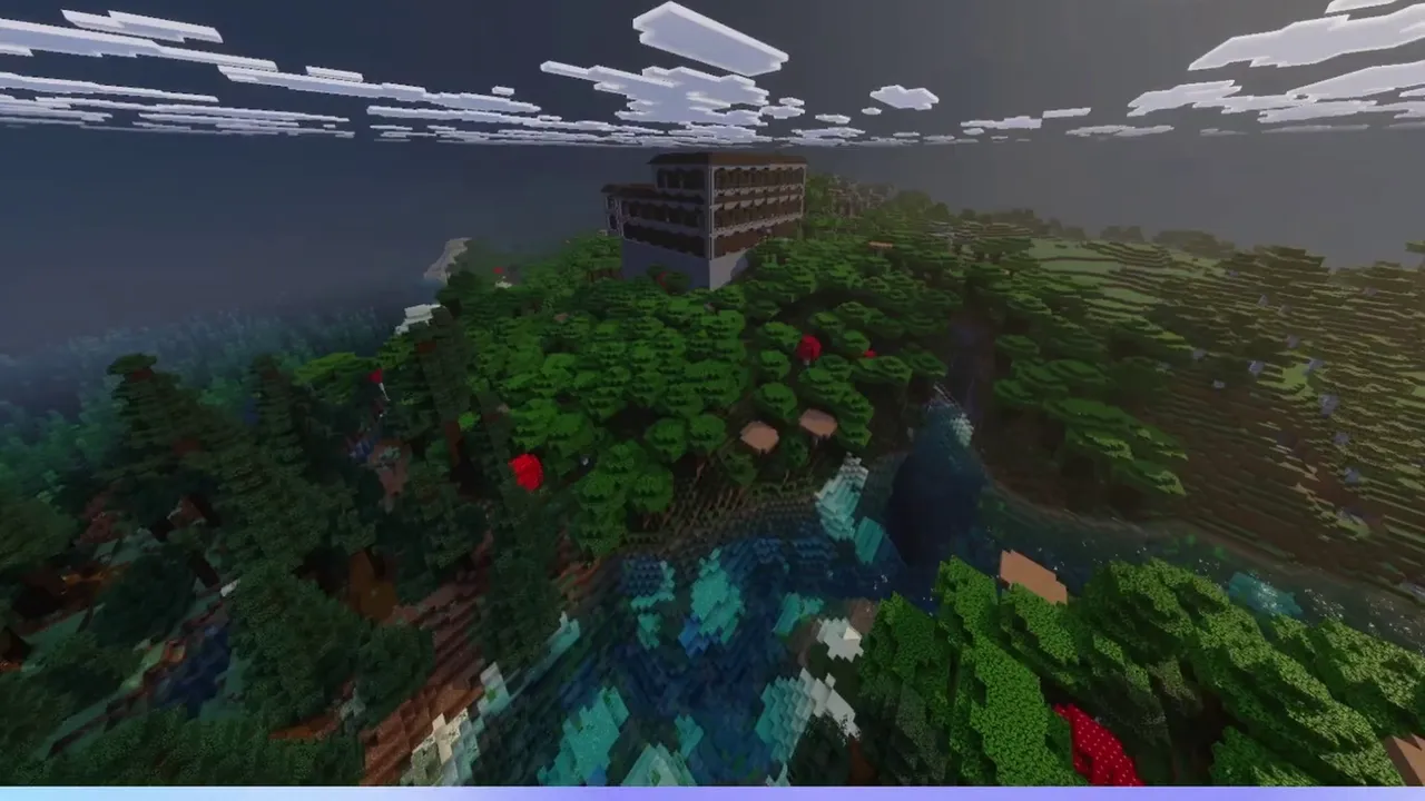 Forest Ridge Mansion: Mansion following the spine of a forest ridge