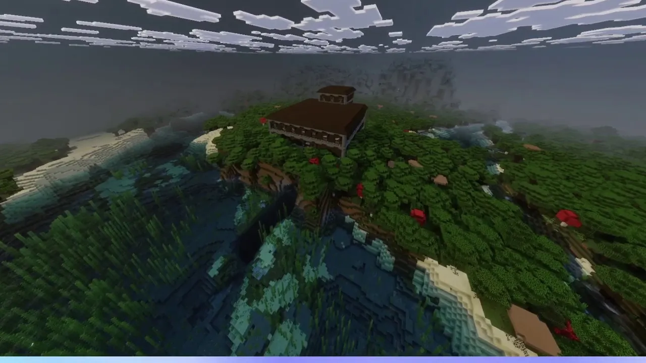 Valley Woodland Mansion: Mansion sitting in a broad forest valley
