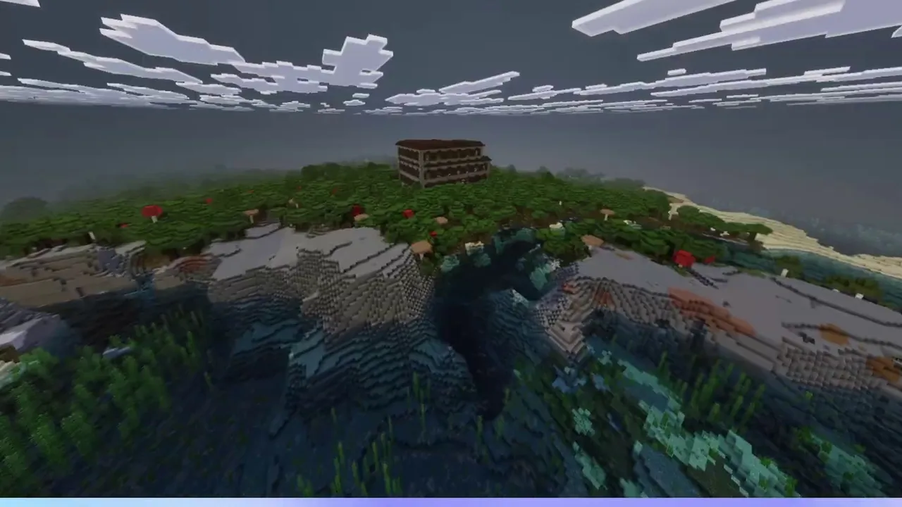 Dark Forest Clearing Mansion: Mansion situated in a natural forest clearing