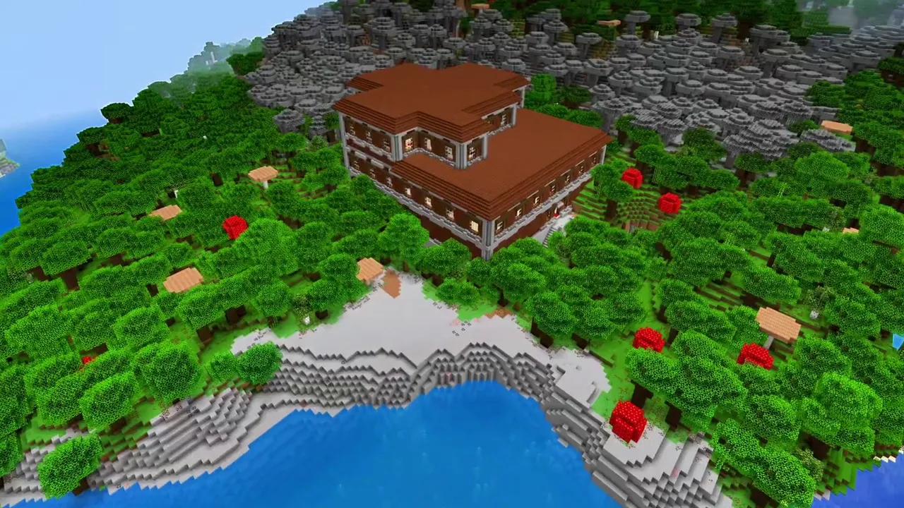 Ridge Crest Mansion: Mansion standing on a high forest ridge