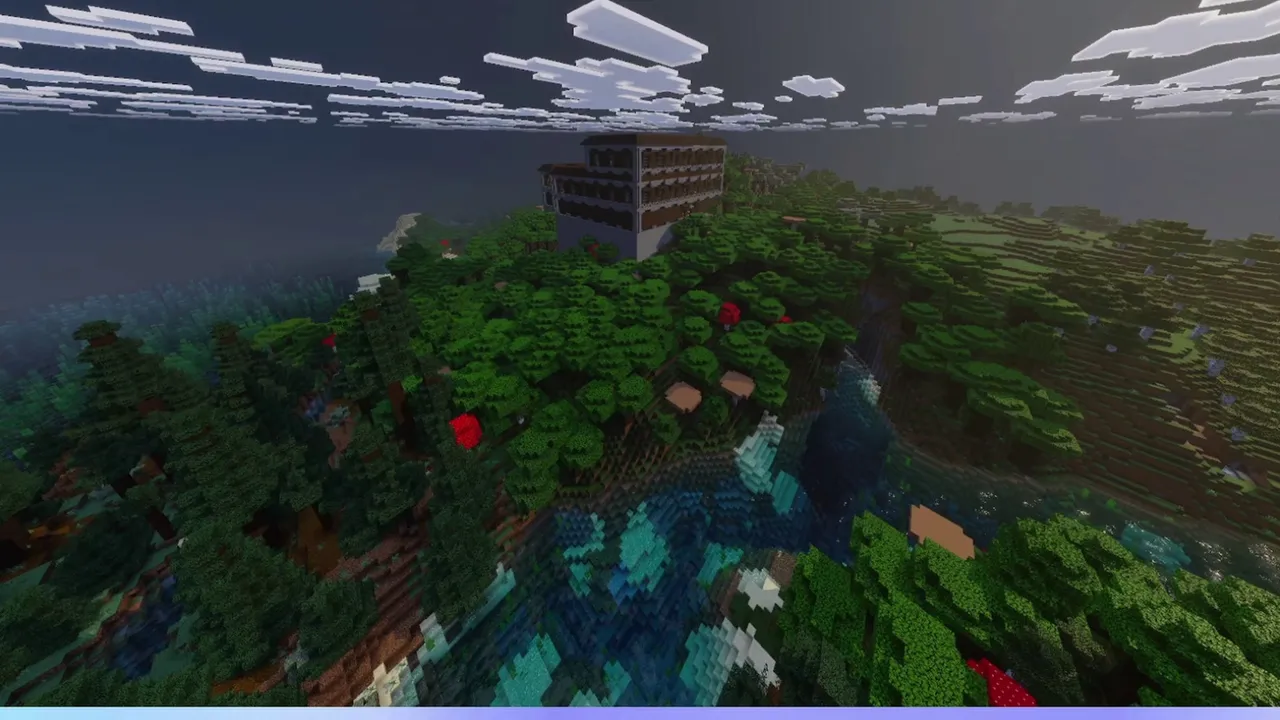 Forest Ridge Mansion: Step-down floors and foundation along a ridge