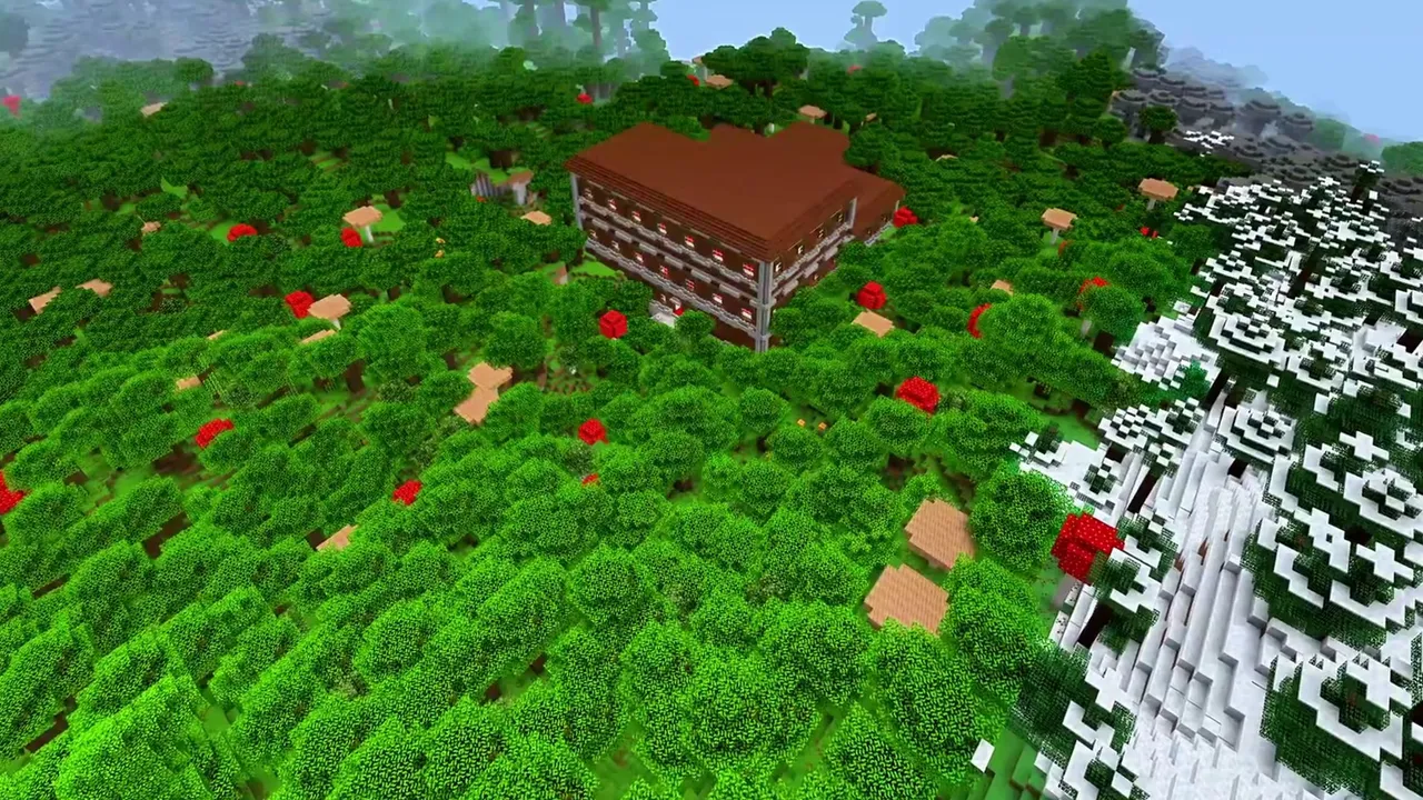 Woodland Basin Mansion: Woodland mansion in a natural forest basin