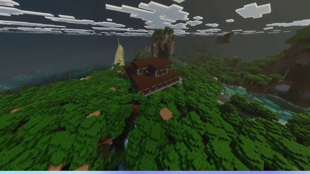 Coastal Woodland Mansion: Woodland mansion near an open ocean coast