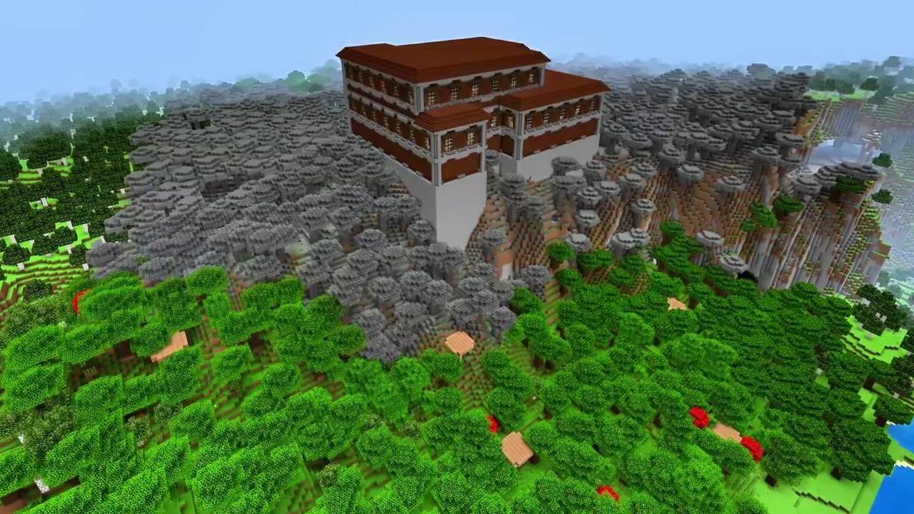 Broad Plain Woodland Mansion: Woodland mansion on broad flat forest ground