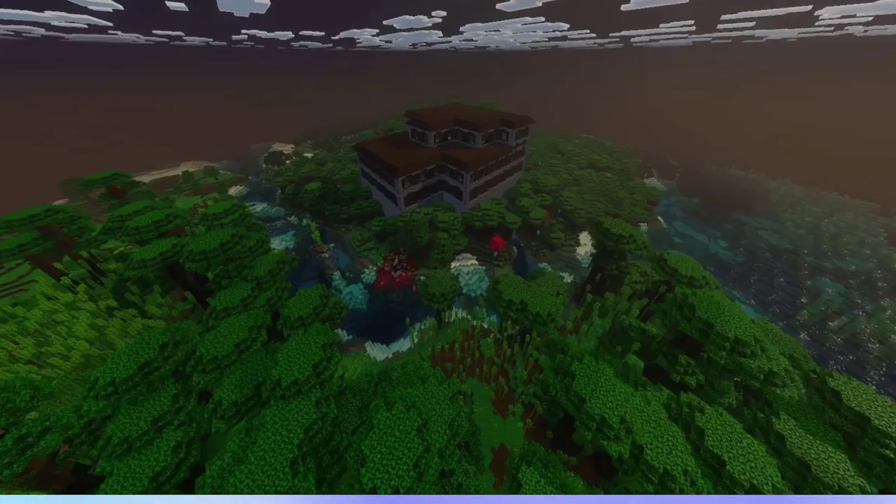 Hilltop Woodland Mansion: Woodland mansion on top of a forest hill