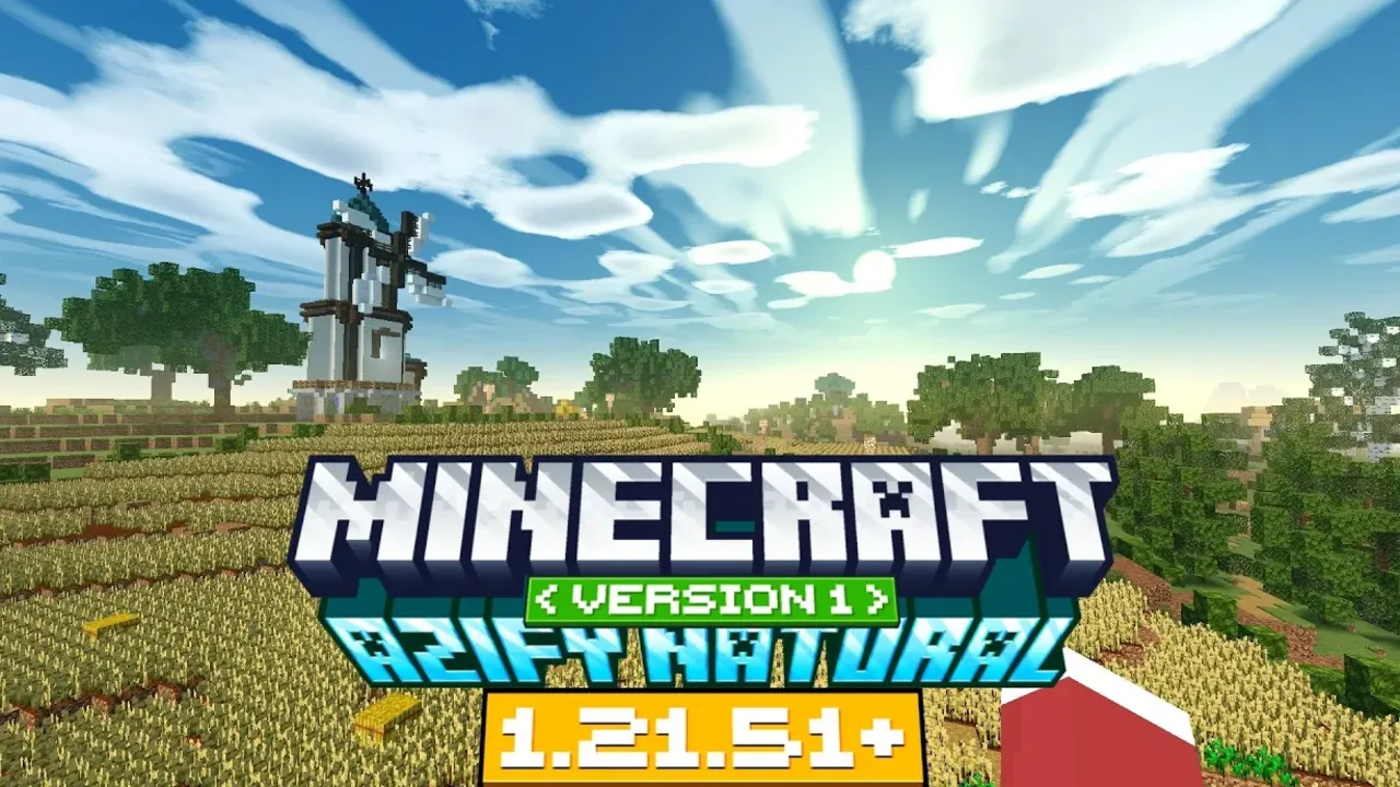 AziFy Natural Shader for Minecraft PE: cover art