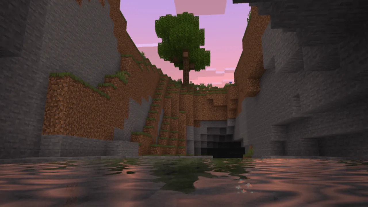 AziFy Truly Default Shader OPTIMIZED shader: Tree in canyon with water
