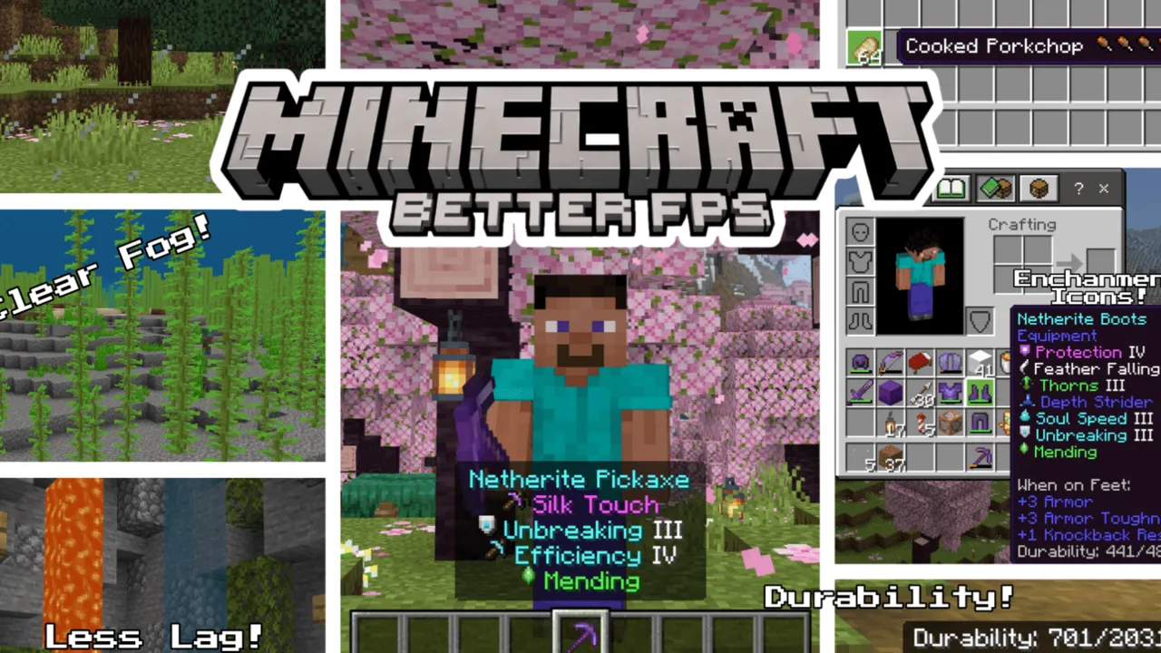 Better FPS shader for Minecraft PE: cover art