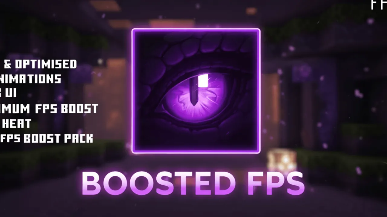 Boosted FPS shader for Minecraft PE: cover art