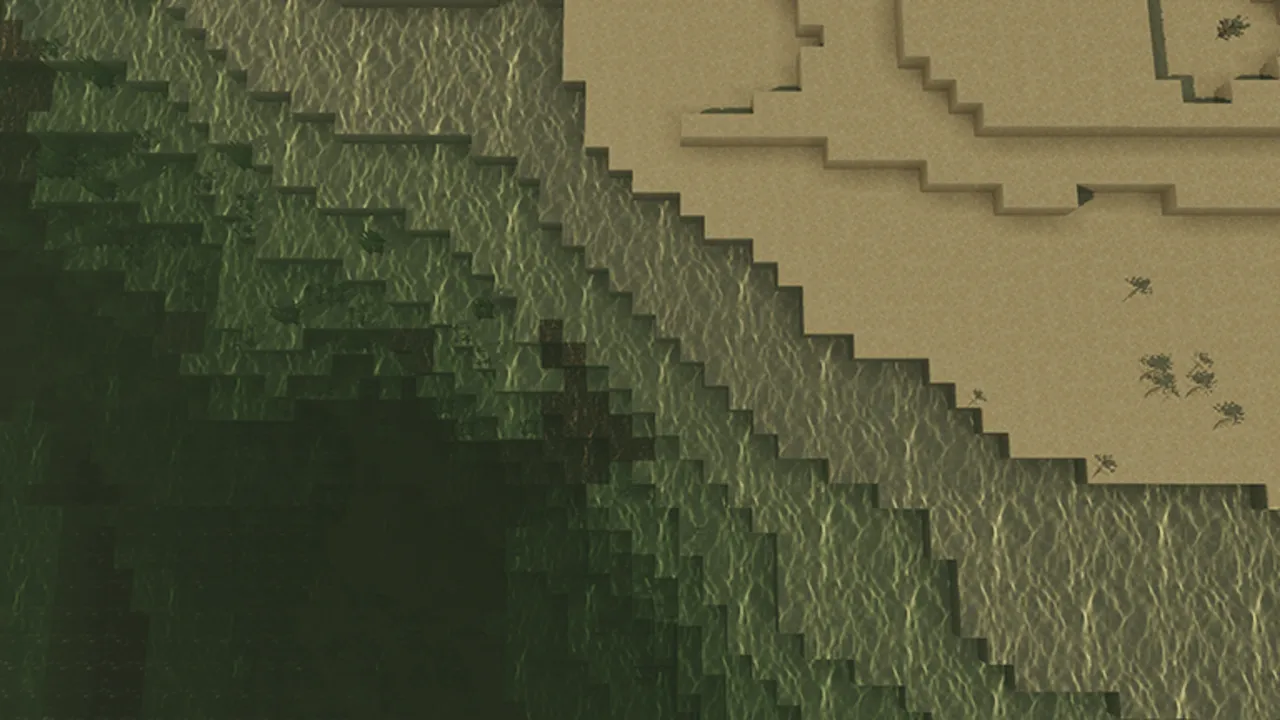 Dark Fantasy Visuals shader: Water with waves and caustics