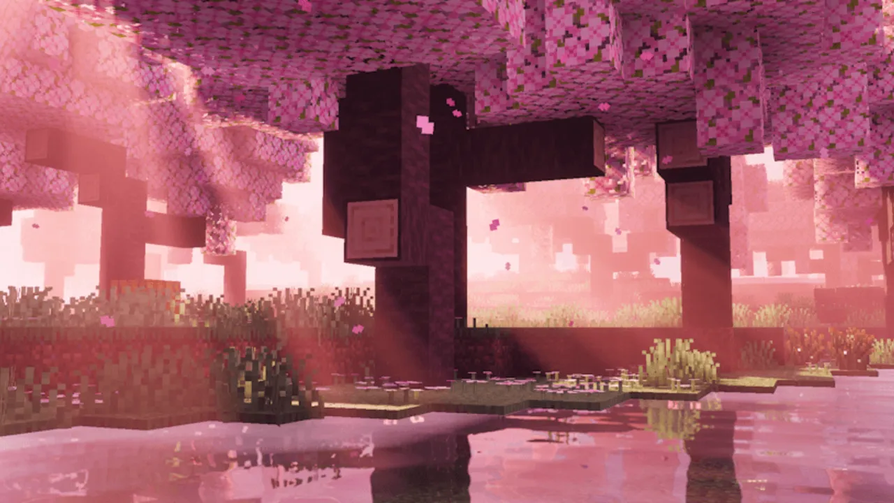Dreamy Visuals shader: Cherry Biome
