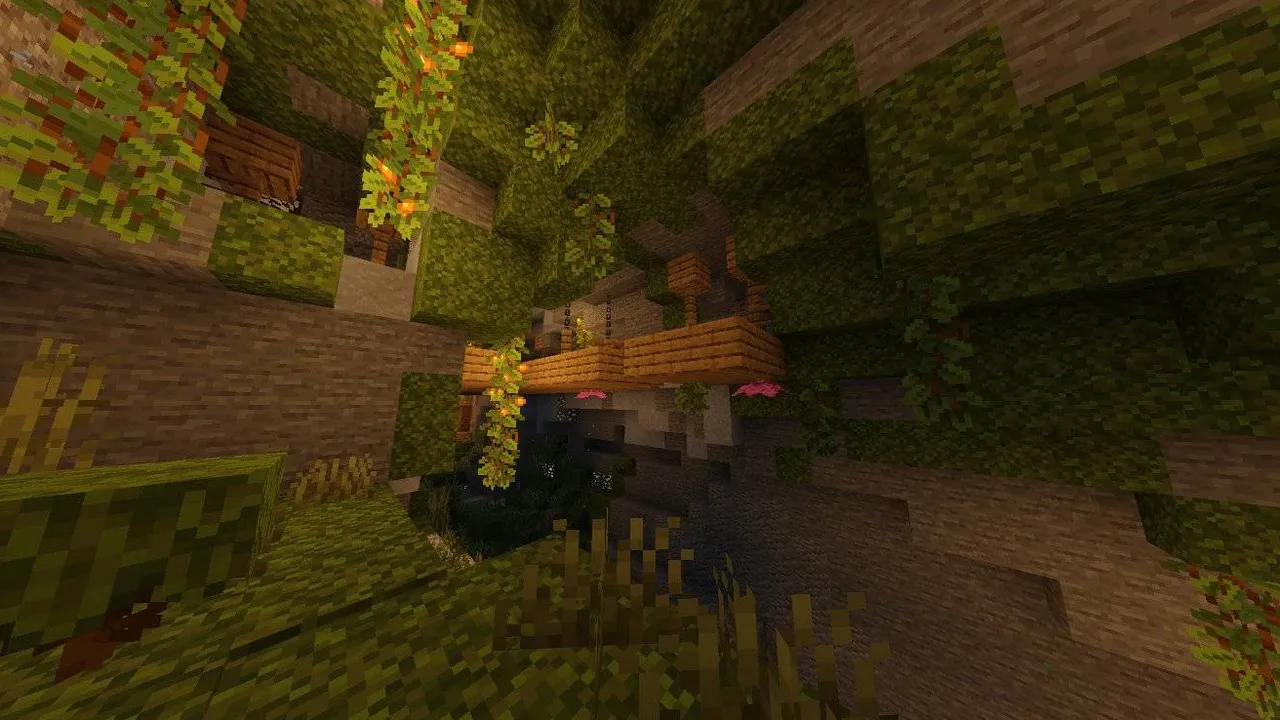 Grafika Shader: Player outline in a jungle cave
