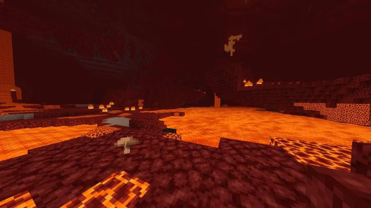 Grafika Shader: Player outline in lava-filled cave