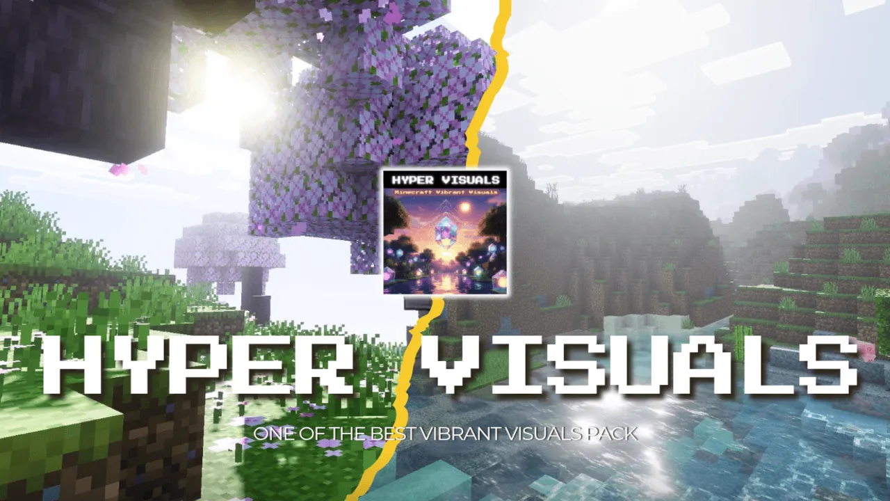 Hyper Visuals Pack shader for Minecraft PE: cover art