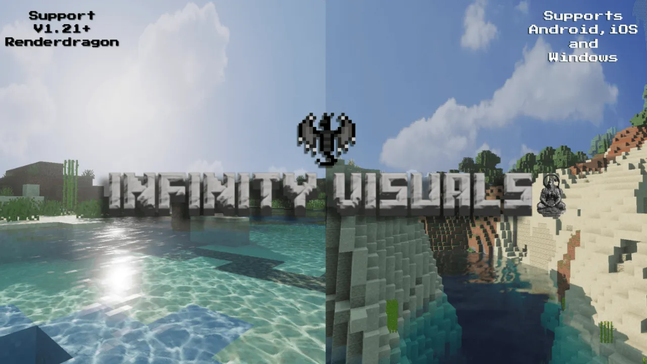 Infinity Visuals shader for Minecraft PE: cover art