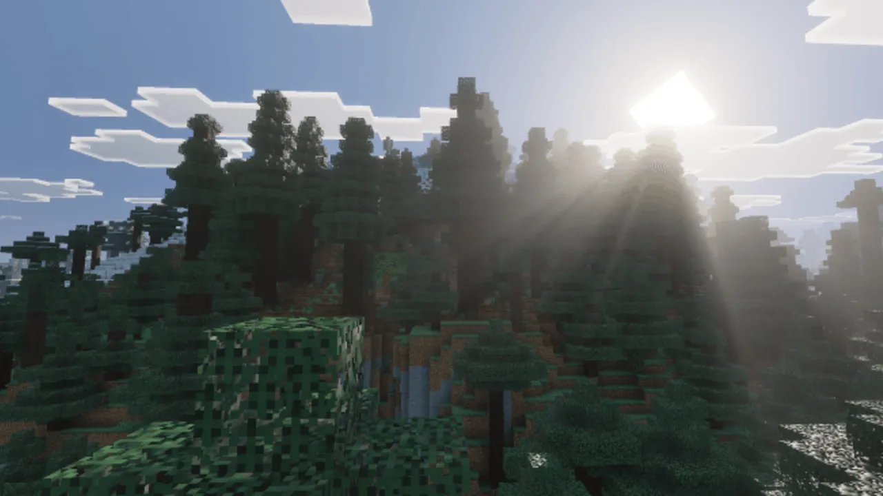Infinity Visuals shader: sky, light and reflections