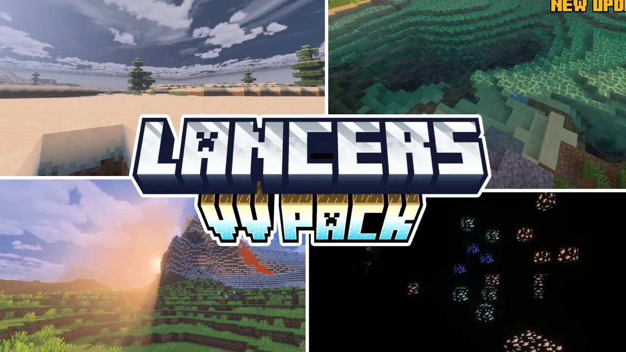 Lancers Vibrant Visuals Pack shader for Minecraft PE: cover art