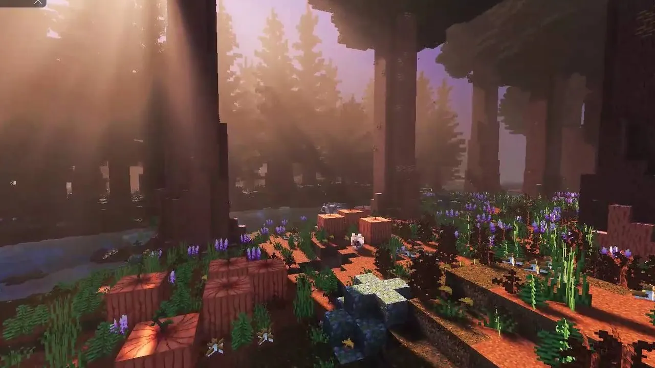 Lotiif visuals shader: Sunlight through forest ruins