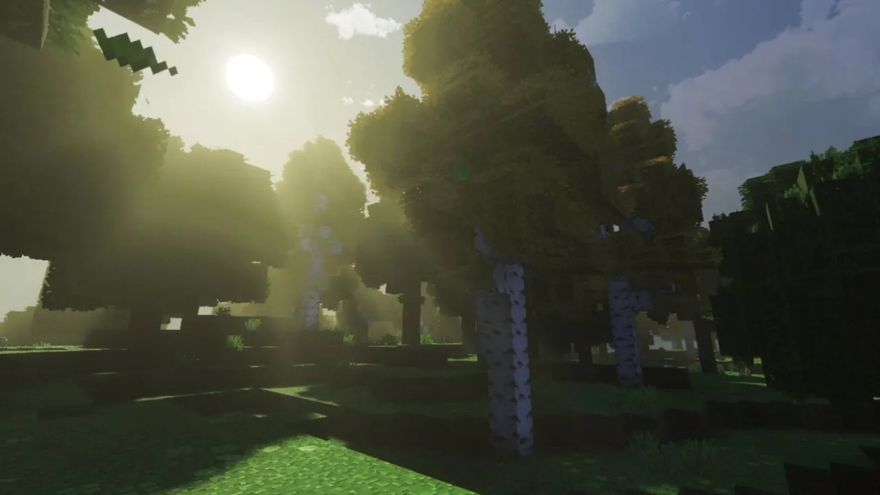 Mysteriel Fantasy Visuals shader: Custom sun and moon lighting through the day-night cycle