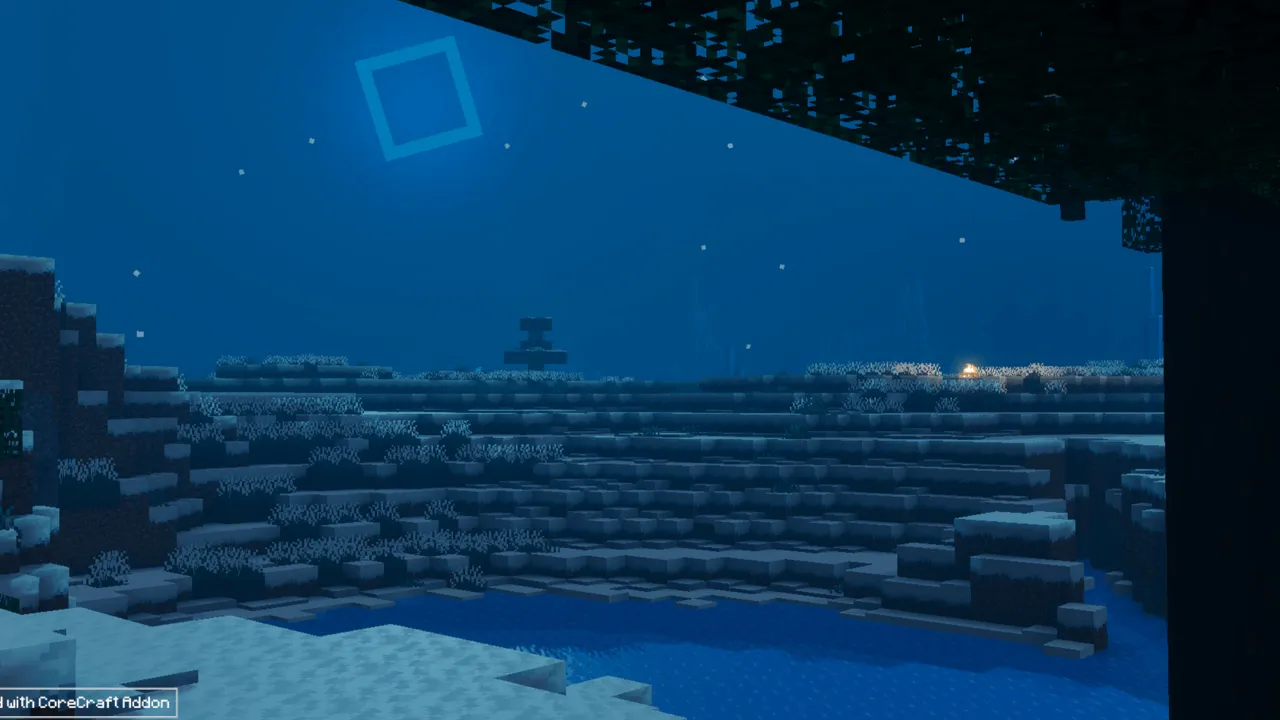 Odyssey Visuals shader: Cold taiga at night