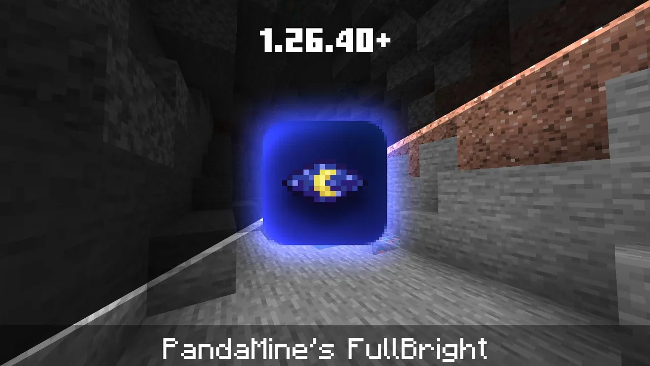 PandaMine's Fullbright (Night Vision) - 1.26 | Achievements Friendly shader for Minecraft PE, screenshot 1