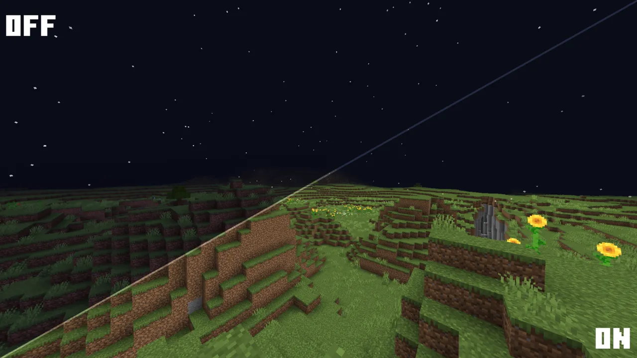 PandaMine's Fullbright (Night Vision) - 1.26 | Achievements Friendly shader for Minecraft PE, screenshot 3
