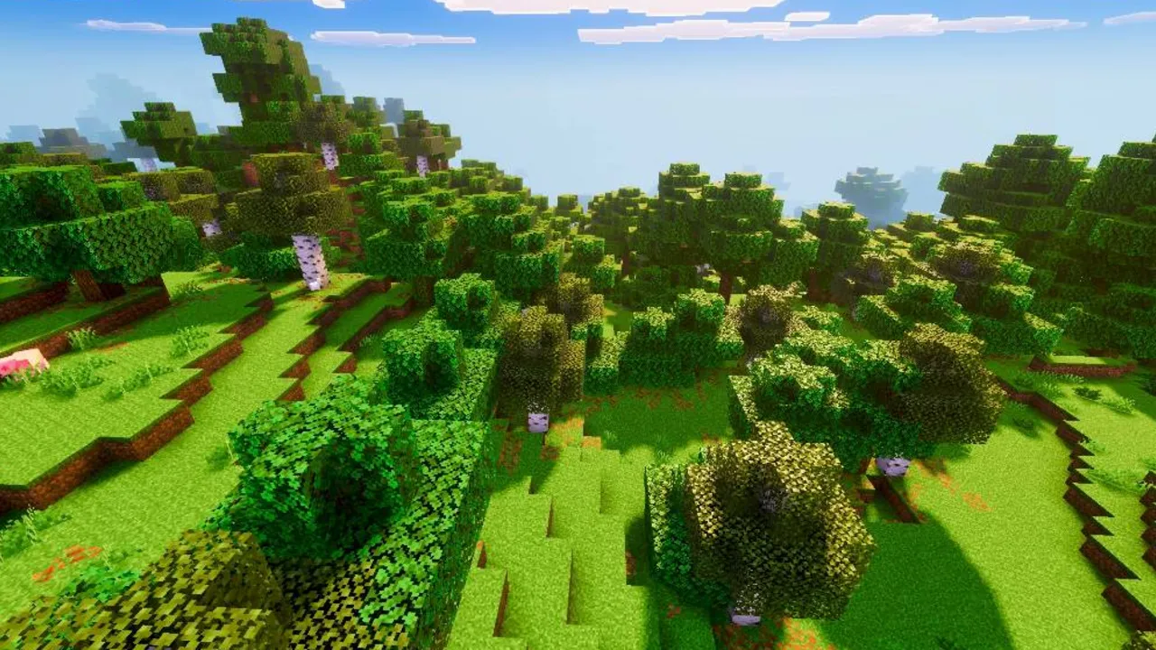 Phantom Visuals shader: Forest with trees and animals