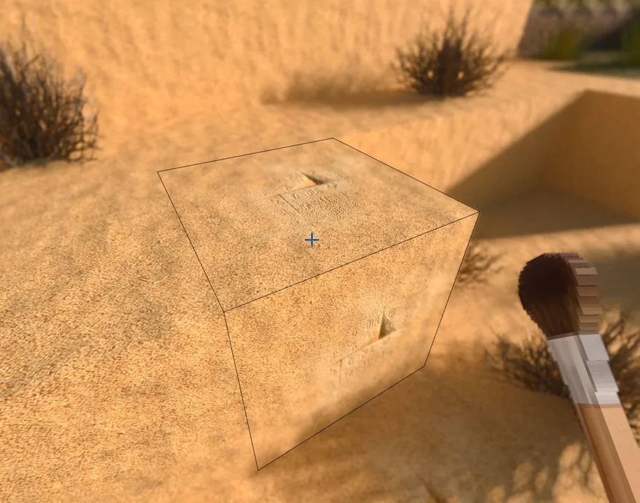 RealSource REALISTIC pack shader: Desert block with brush tool