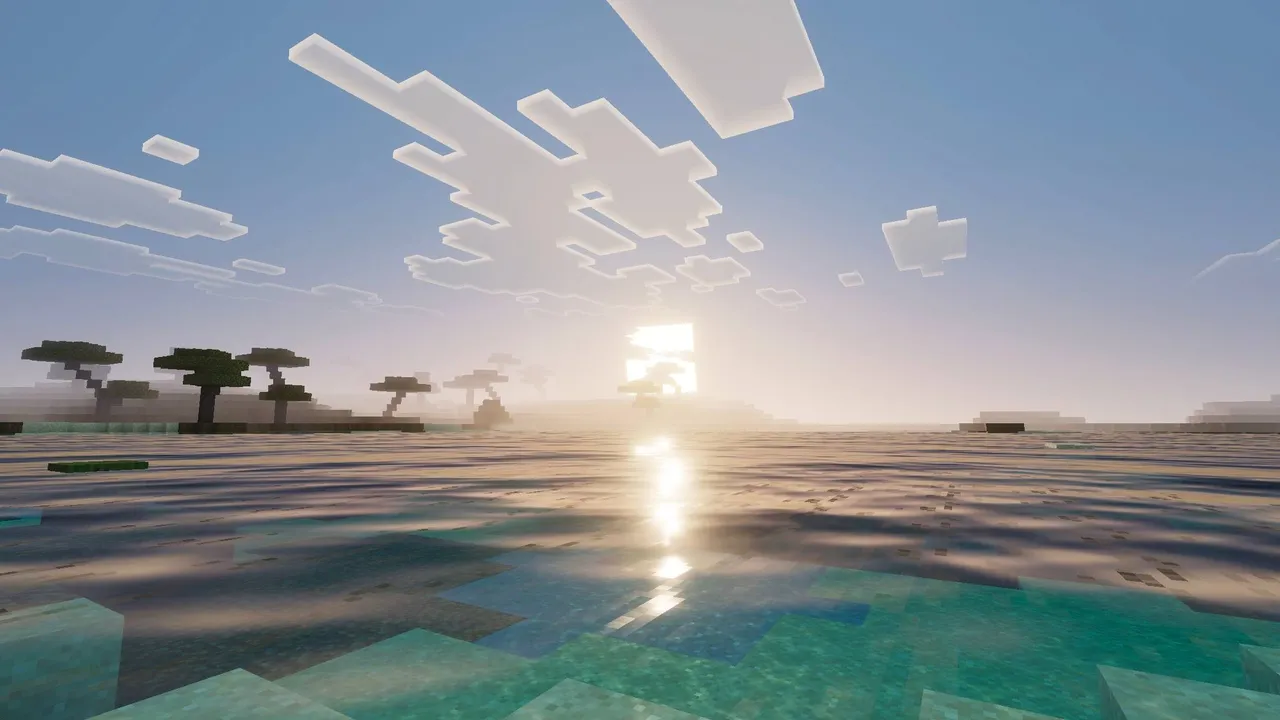 Solumn Visuals shader: sky, light and reflections