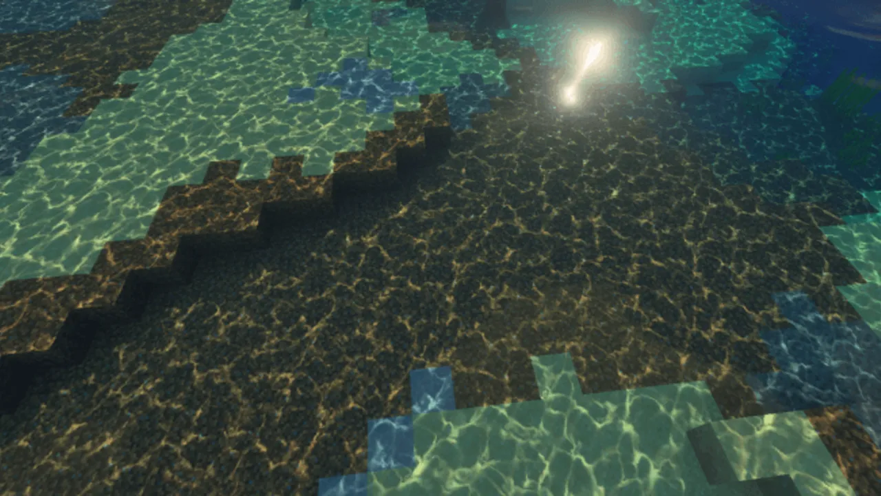Ultra Vibrant Visuals for Vibrant Visuals shader: Sunlight through water with ripples