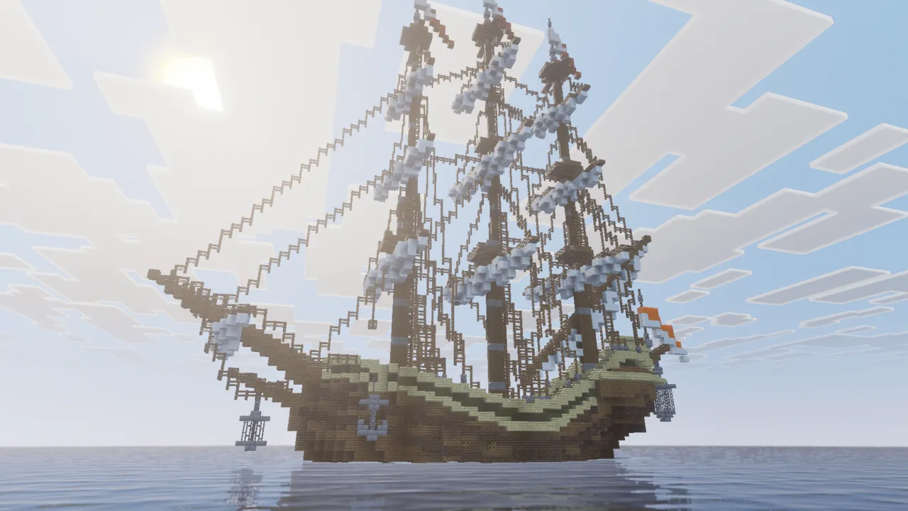 Vibrancy shader: Ship sailing on water with animated waves