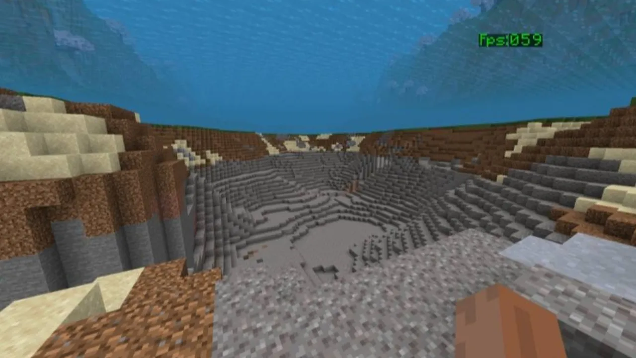 VulkanCore shader: Underwater view of a canyon
