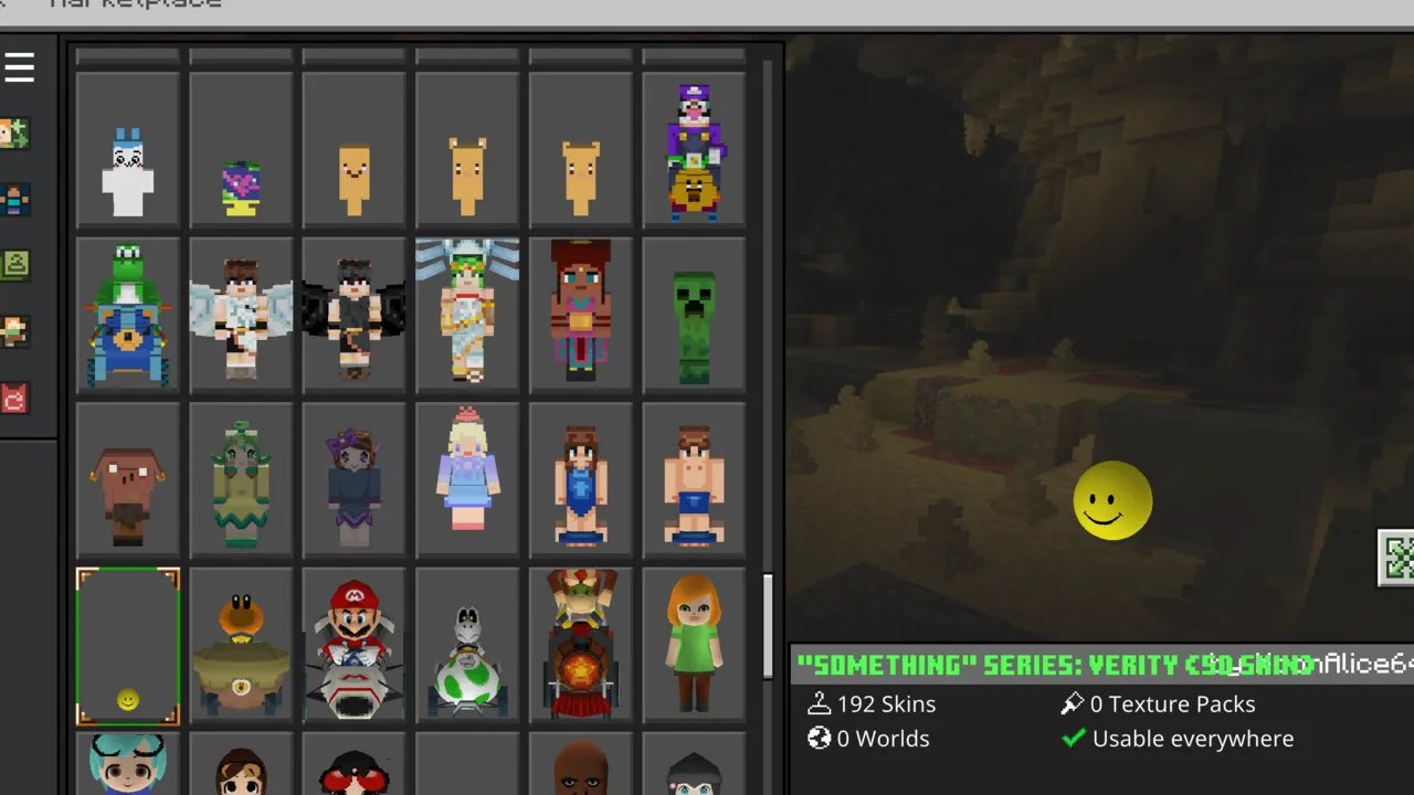 Alleis Skin Pack skin pack for Minecraft PE, screenshot 1