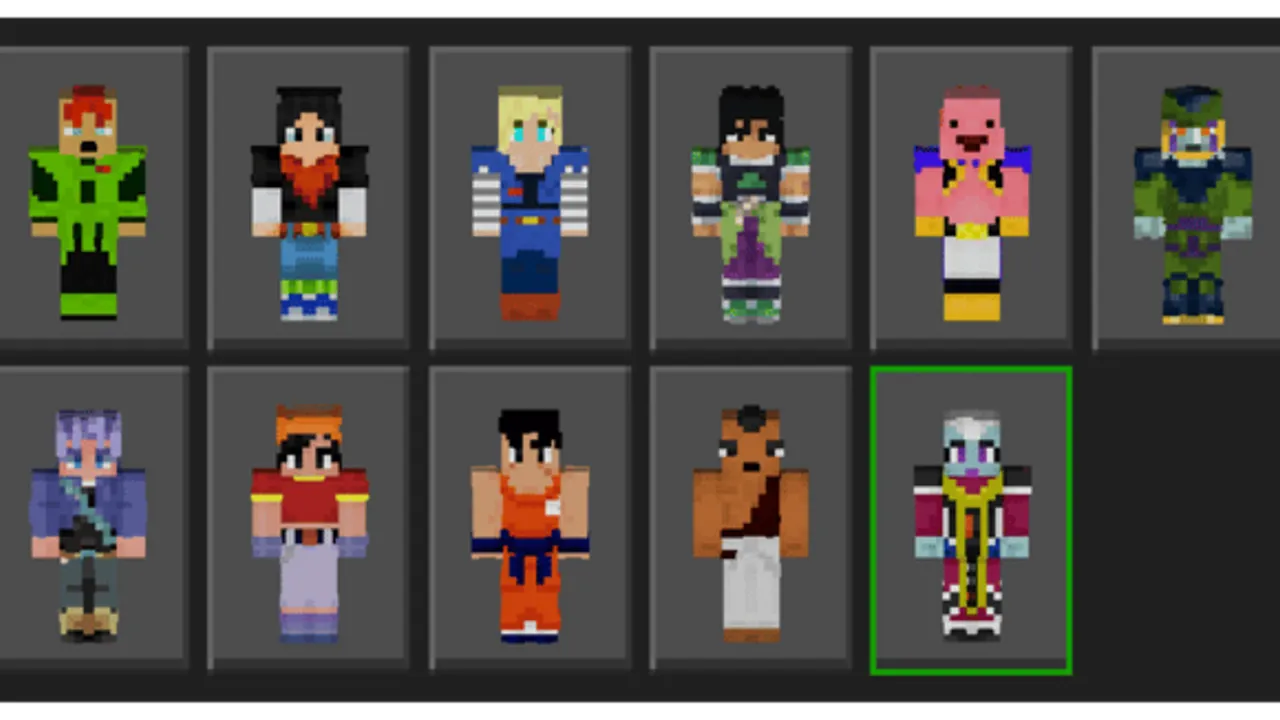 Dragon Ball skin pack: Cell