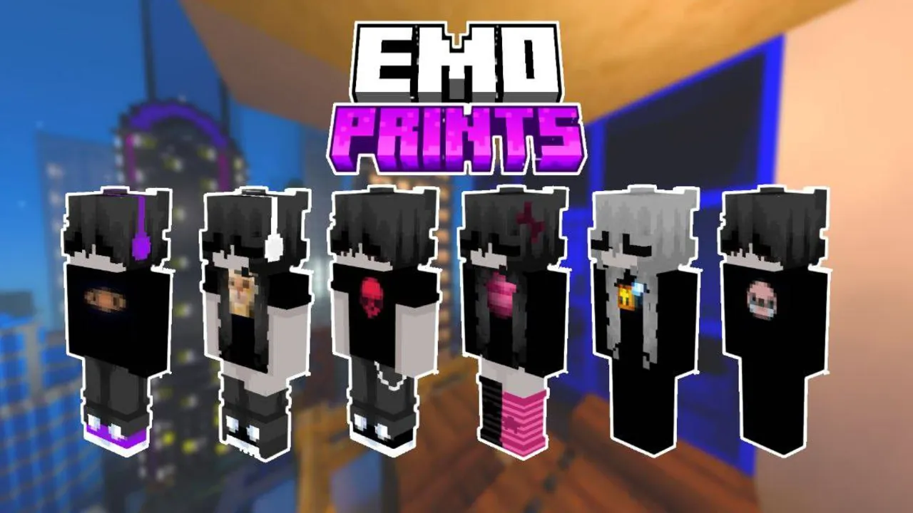 EmoPrints Skin Pack for Minecraft PE: cover art