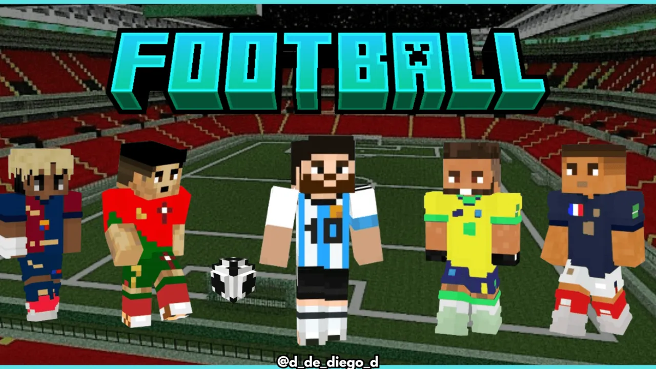 Football Players skin pack for Minecraft PE: cover art