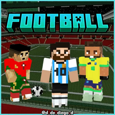 Football Players skin pack: Three football players on a pitch