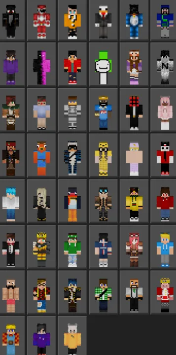 Italian Youtubers Skin Pack for Minecraft PE: All Skins