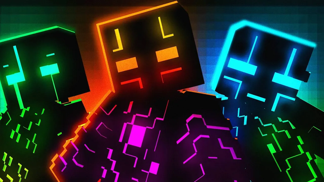 Neon Cyber Glow - Skin Pack skin pack for Minecraft PE, screenshot 1