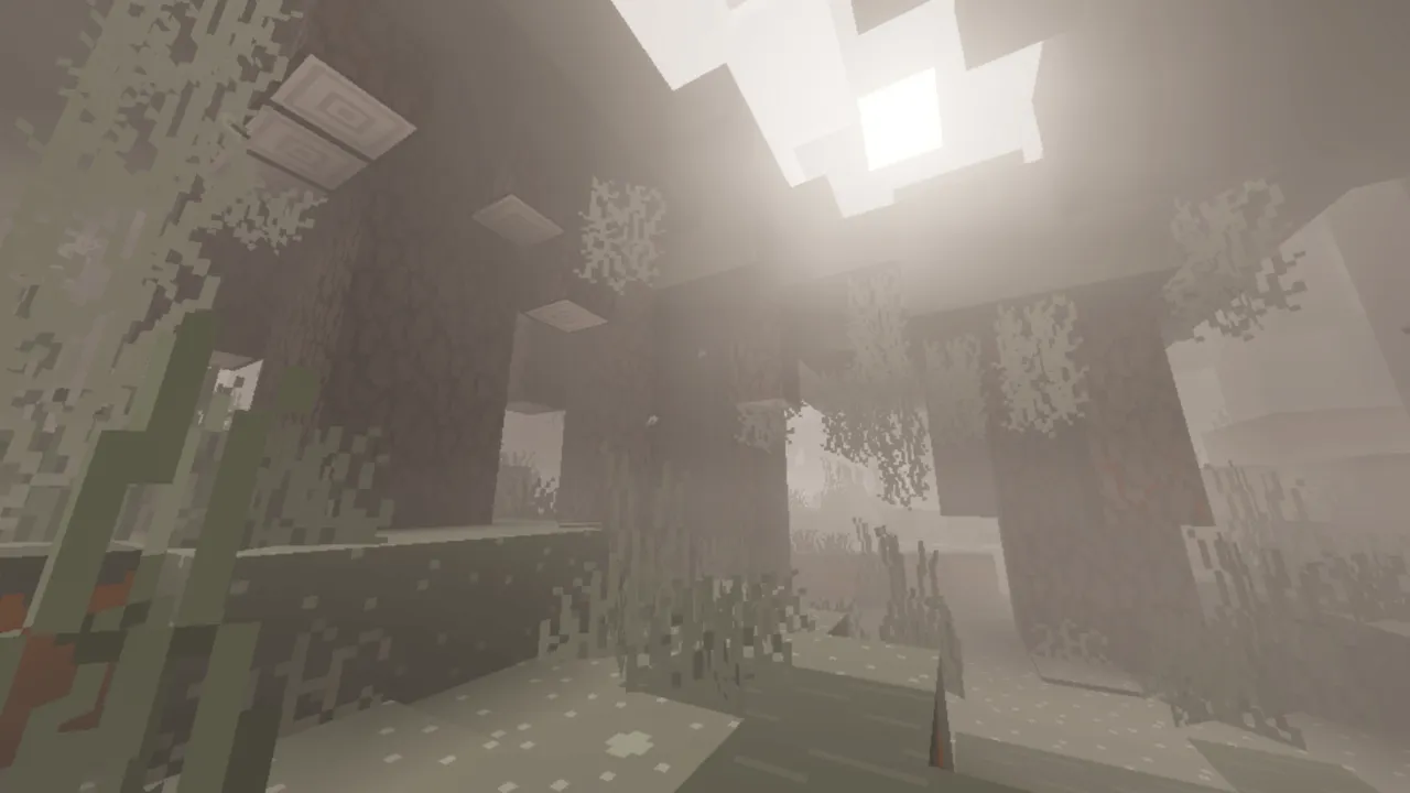 Bare Bones & Stuff texture pack: The Pale Garden with the Vibrant Visual update from 1.8