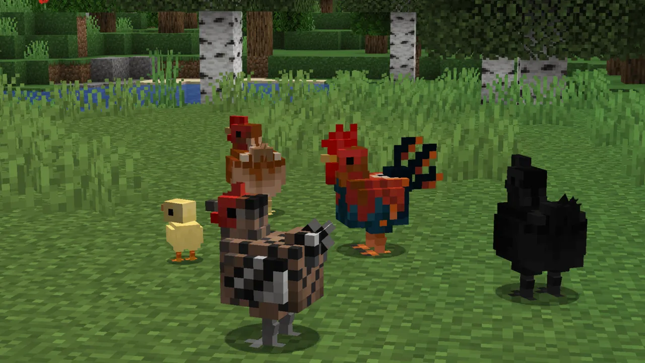 Better Farm Animals texture pack: Chickens