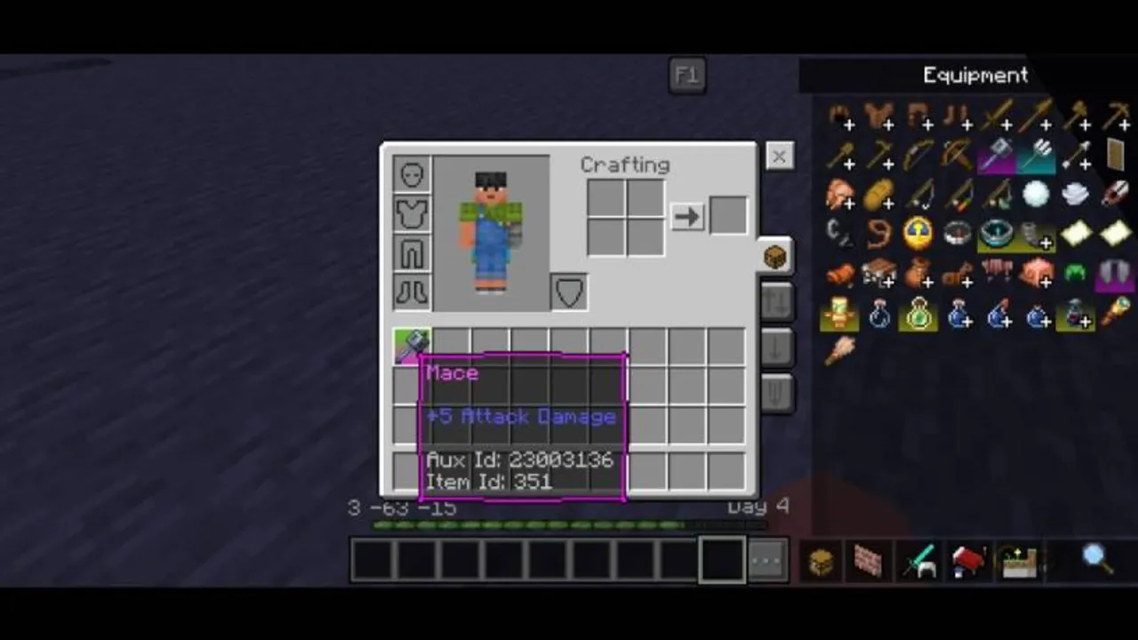 Better Inventory Overhauled texture pack: Item Hover text tooltips